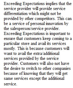 Chapter 7 Discussion 2 - Exceeding Expectations and Service Recovery